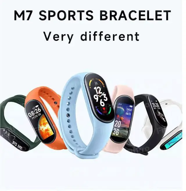 Alt view image 2 of 7 - Color screen M7 smart bracelet, heart rate, blood pressure, sleep monitoring, multi-functional electronic fitness and exercise bracelet