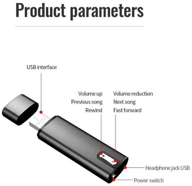 Alt view image 7 of 7 - Conference learning recorder mp3ai intelligent professional high-definition noise-reducing voice-controlled voice recorder