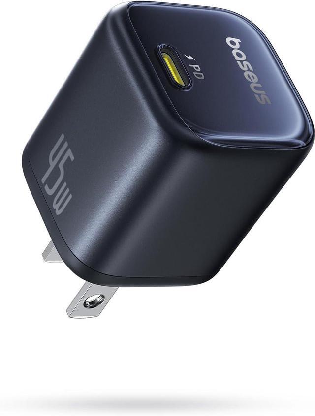 Main image of Baseus 45W Charger, PicoGo C1 USB C Charging Block Fast Charging, Compact Type C Wall Charger for iPhone16/15/14/13/12 Series, Galaxy Series, MacBook Etc,Black