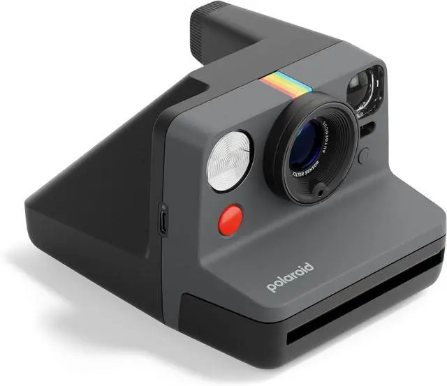 Alt view image 3 of 6 - Polaroid Now 3rd Generation I-Type Instant Camera + Film Bundle - Now Black Camera + 16 Color Photos (6560)