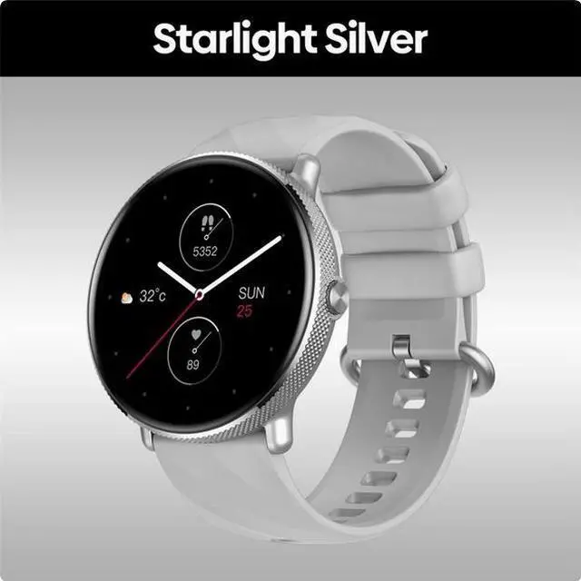 Main image of Zeblaze GTR 3 Pro Fitness Wellness SmartWatch AMOLED Display  Starlight Silver