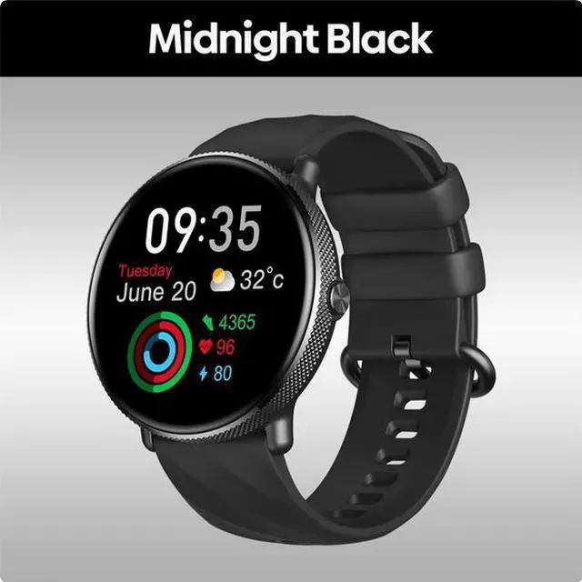 Main image of Zeblaze GTR 3 Pro Fitness Wellness SmartWatch AMOLED Display  Midnight Black