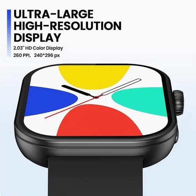 Alt view image 2 of 7 - Zeblaze Global Version Voice Calling Smart watch 2.03inch HD Display  Rose Pink