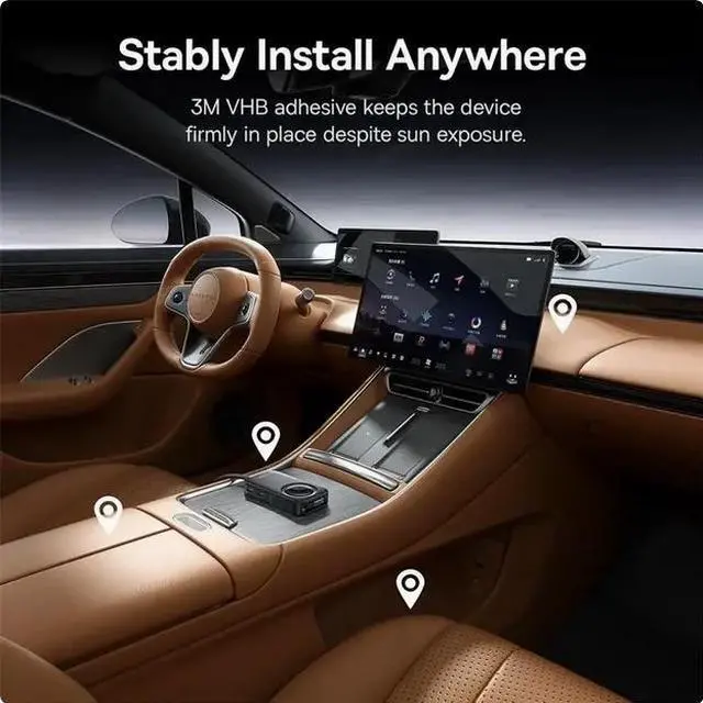 Alt view image 4 of 7 - BASEUS 105W Retractable Car Charger Rear Seat Expand Quick 6 Ports