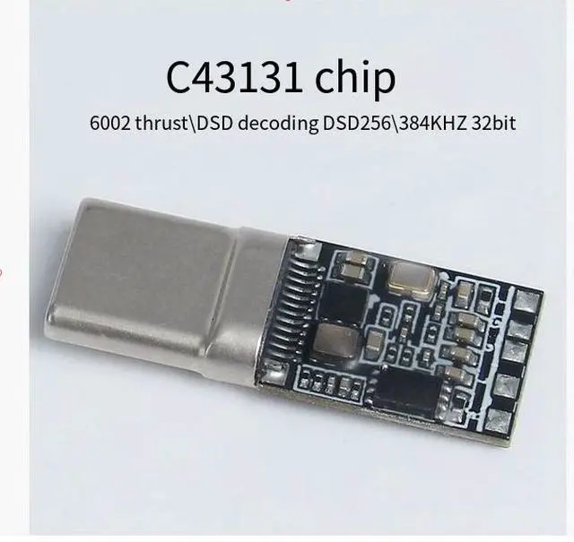 Alt view image 4 of 6 - CS43131 decoder ear amplifier digital DSD hard decoder DIY headset adapter
