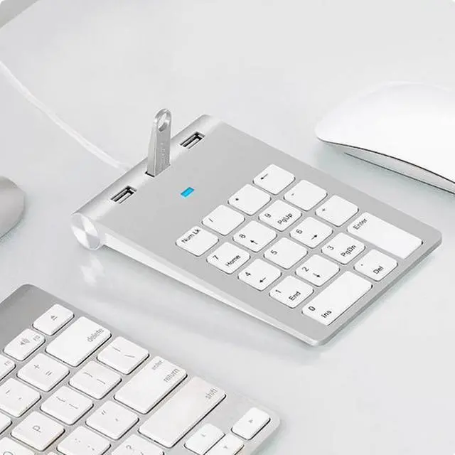 Alt view image 3 of 4 - USB 2.0 multi-function wired digital keyboard HUB financial accounting cashier computer keypad financial assistant