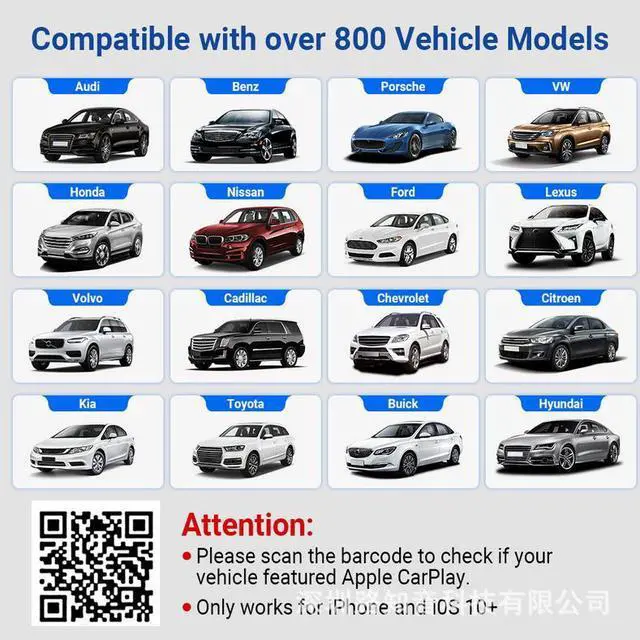 Alt view image 6 of 6 - Wireless CarPlay box original car wired to wireless module interconnection adapter