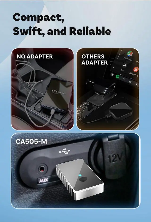 Alt view image 5 of 7 - Wired to wireless carplay box upgrade Android smart car interconnection module car carplay