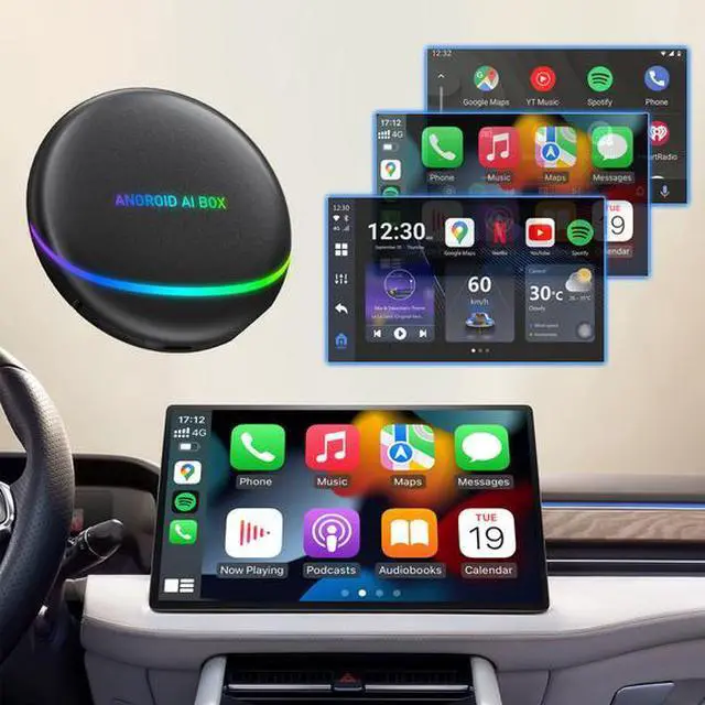 Alt view image 2 of 6 - OTTOCAST new S47 wired to wireless CarPlay box car android auto