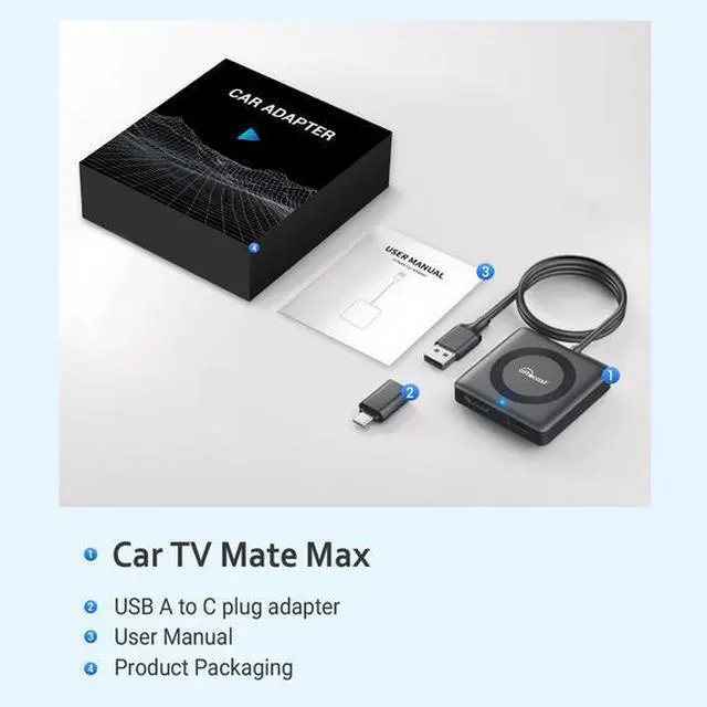 Alt view image 5 of 7 - OTTOCAST new three generation CA361 car carplay screen projector tv box TV box hdmi conversion