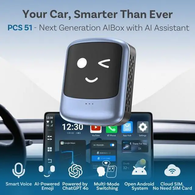 Main image of ottocast new intelligent ai can talk to carplay box Aibox wireless carplay