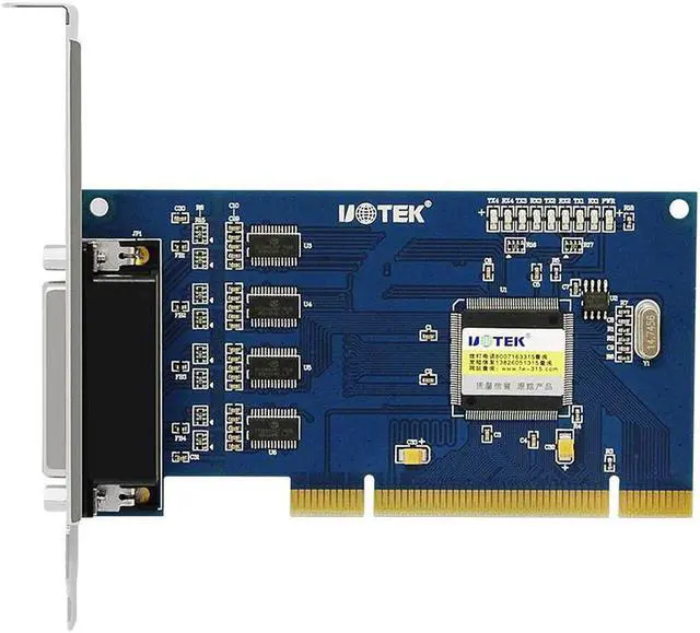 Alt view image 2 of 7 - UTEK PCI to 4 Ports RS232 High Speed Serial Card RS-232 Multiport Serial Adapter DR44 Expansion Connector Industrial Grade Converter UT-754