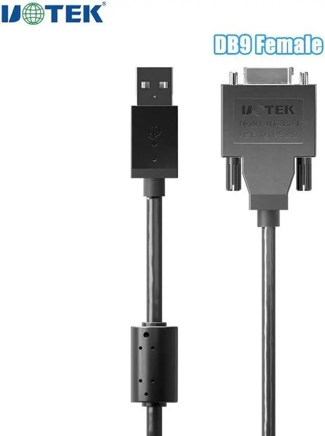 Main image of New RS232 Converter Cable USB to RS-232 Commercial Grade Interface Adaptor USB-A Male DB9 Female Connector USB Cable UT-8823F