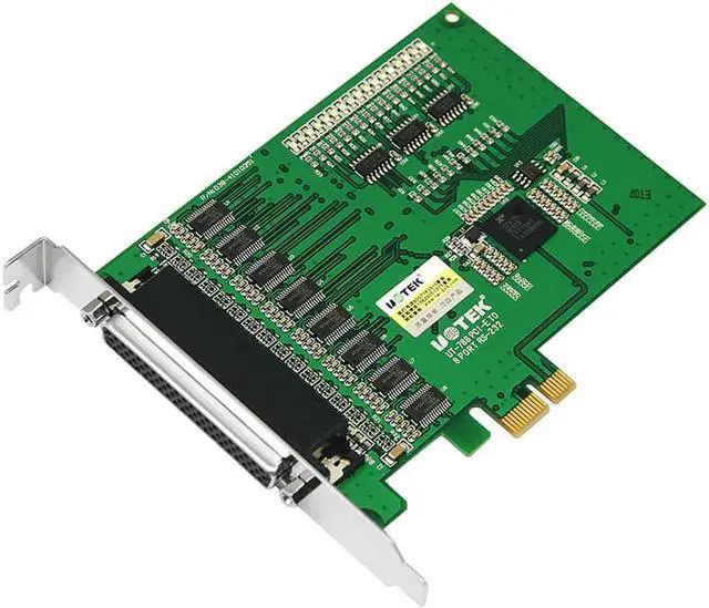 Alt view image 2 of 7 - UTEK Industrial PCI-E to 8-port RS-232 Serial Card PCIE to RS232 High Speed DR62 Converter Com DB9 Connector 4U UT-788 Support 256byte FIFO Driver and Built-in Hardware and Software