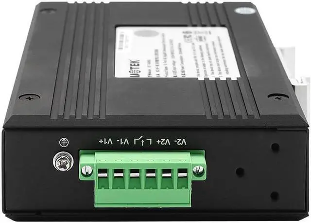 Alt view image 6 of 7 - Industrial Grade UTEK 10/100/1000M 8 Ports RJ45 Network Unmanaged Ethernet Switch DIN-Rail 12/24/48VDC Support Reverse Polarity Protection UT-6408G