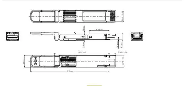 Alt view image 2 of 2 - Hot-swappable 400G QSFP-DD multi-channel high-speed transmission optical transceiver module