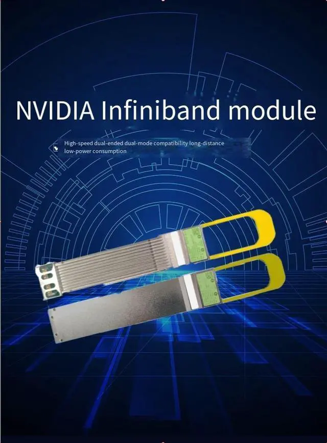 Alt view image 2 of 5 - The MELLANOX 800G MMS4X00-NS dual-port transceiver module is compatible with Myros switches