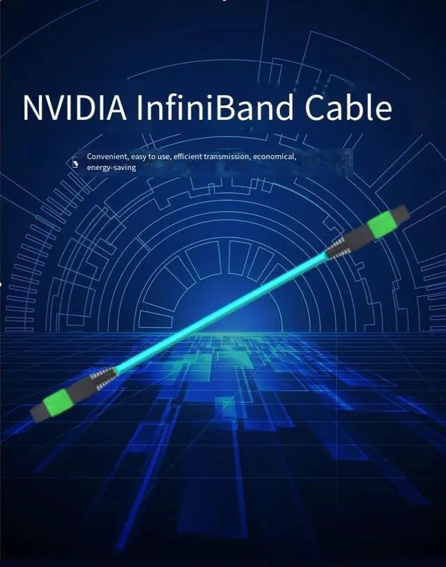 Alt view image 2 of 5 - Nvidia InfiniBand optical cable HDR high-bandwidth supercomputing GPU cluster connection line