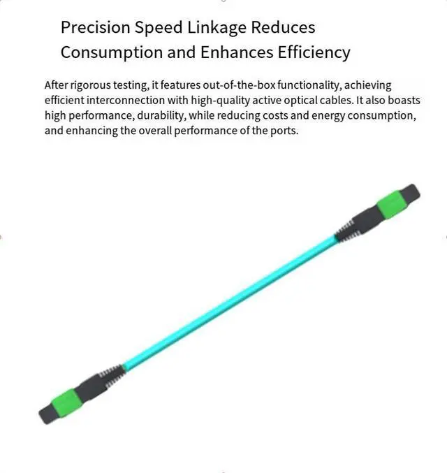 Alt view image 4 of 5 - Nvidia InfiniBand optical cable HDR high-bandwidth supercomputing GPU cluster connection line