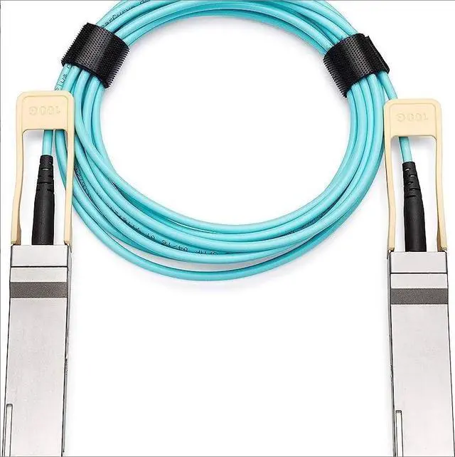 Main image of The MFS1S00-H010V high-speed active optical cable supports the IB HDR programmable hot-swappable design