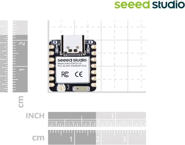 Alt view image 7 of 7 - Seeed Studio XIAO ESP32C6-2.4 GHz WiFi 6, Bluetooth 5.3, Zigbee, Thread (802.15.4), ESP Rain Maker, AWS IoT, Support Microsoft Azure, Smart Home