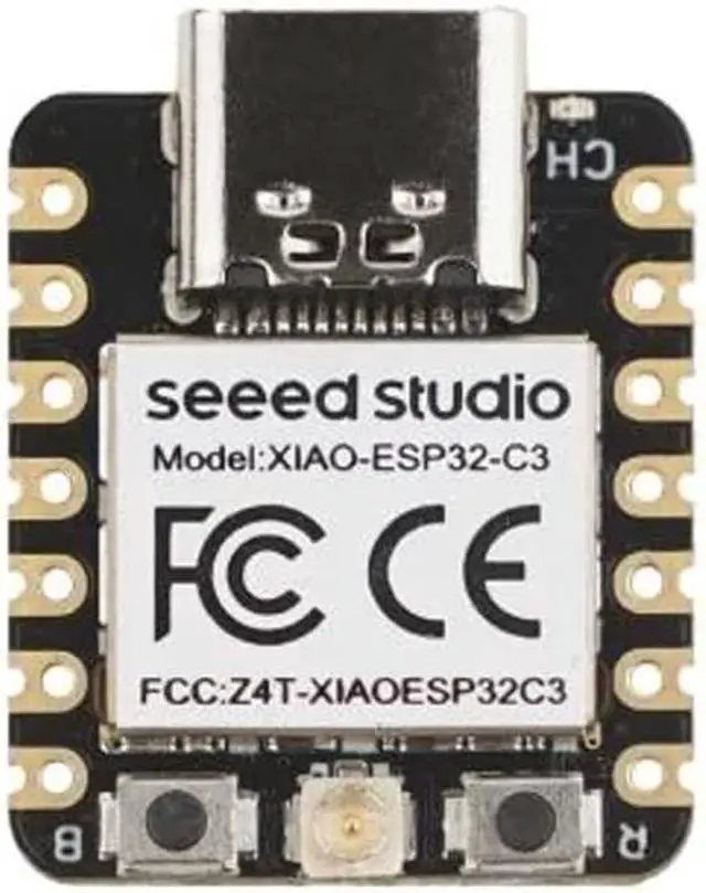 Main image of Seeed Studio XIAO ESP32C3 - Tiny MCU Board with Wi-Fi and BLE for IoT Controlling Scenarios. Microcontroller with Battery Charge, Power Efficient, and Rich Interface for Tiny Machine Learning.