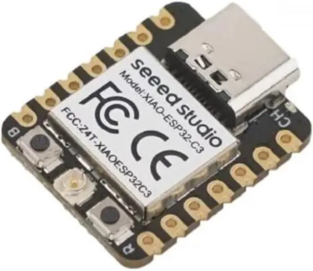Alt view image 2 of 6 - Seeed Studio XIAO ESP32C3 - Tiny MCU Board with Wi-Fi and BLE for IoT Controlling Scenarios. Microcontroller with Battery Charge, Power Efficient, and Rich Interface for Tiny Machine Learning.