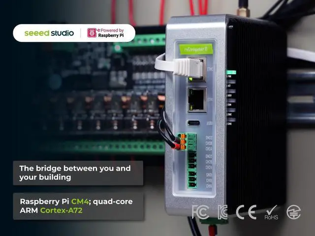 Alt view image 2 of 7 - seeed studio Gateway-reComputer R1000, Raspberry Pi IoT Controller, Edge IoT Controller, CM4-Powered, AI Capable, 4GB RAM, 32GB eMMC