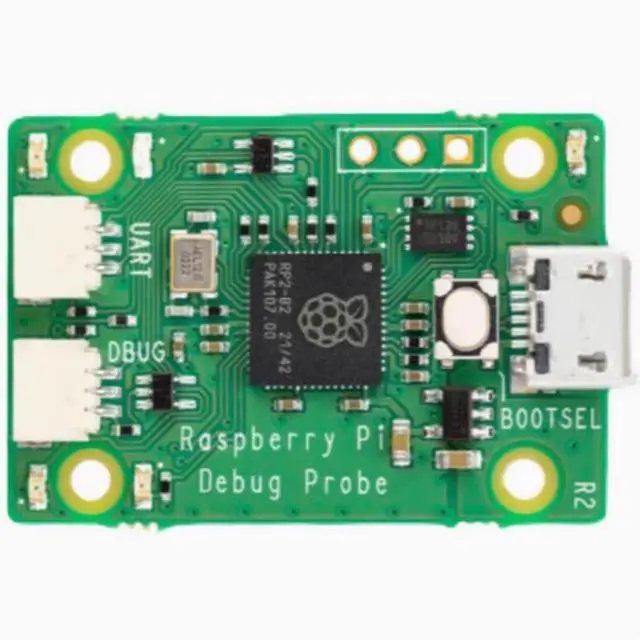 Main image of The Raspberry Pi Debug Probe USB serial port debugger is plug-and-play