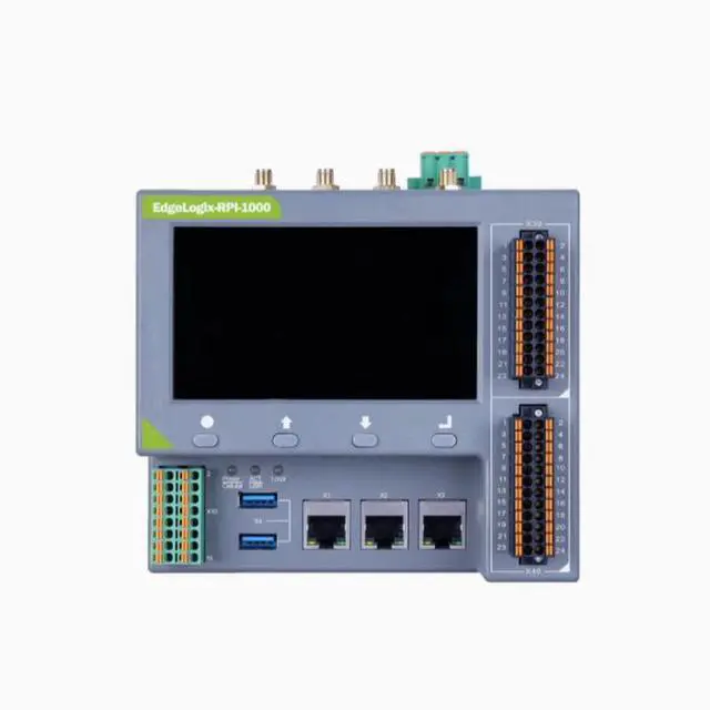 Main image of Raspberry PI industrial control all-in-one computer EdgeLogix embedded industrial-grade touch screen PLC programmable controller 8GB RAM 32GB eMMC