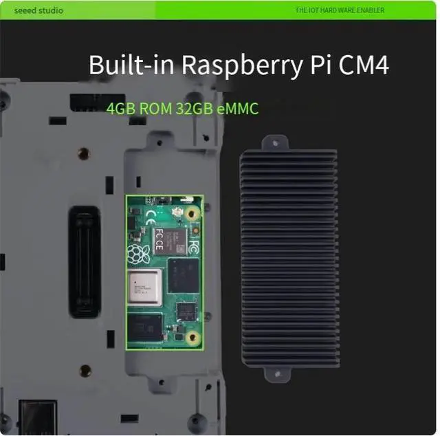 Alt view image 4 of 7 - Raspberry PI cm4 embedded linux development board reTerminal Industrial control all-in-one computer 5-inch screen open-source handheld console 8+32G version