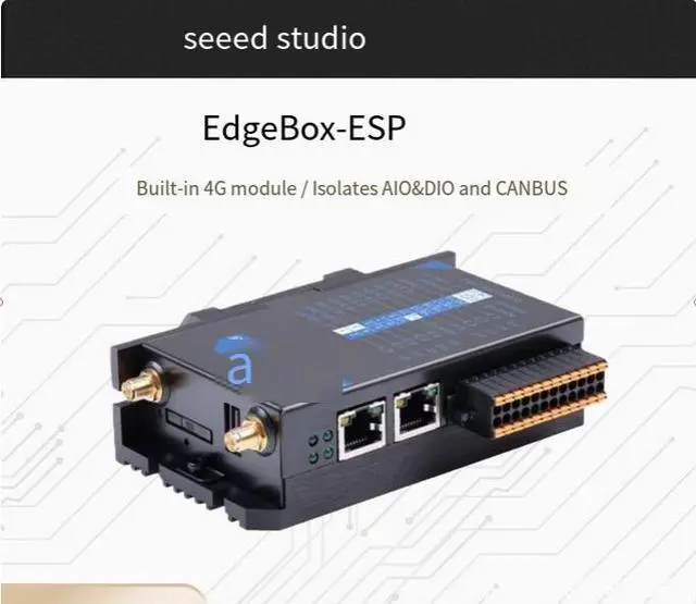 Alt view image 2 of 3 - ESP32 industrial-grade industrial control host PLC integrated programmable controller Fanless single network port 485 serial port