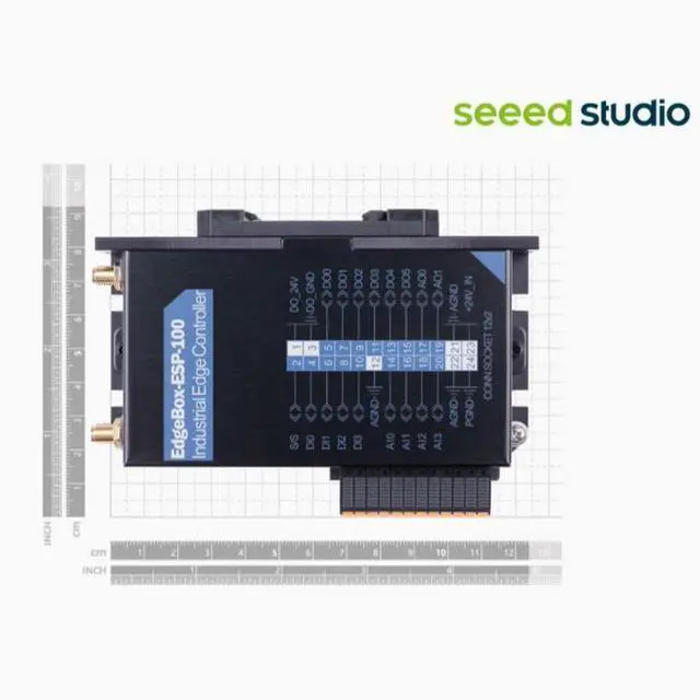 Alt view image 3 of 3 - ESP32 industrial-grade industrial control host PLC integrated programmable controller Fanless single network port 485 serial port
