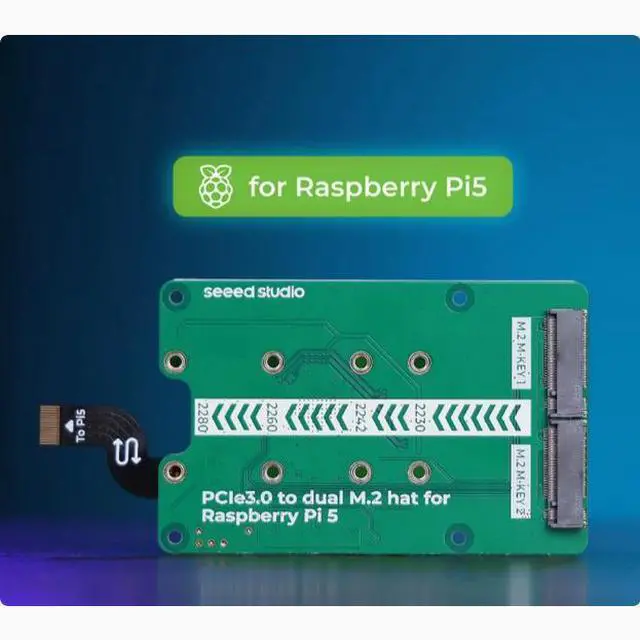 Main image of Raspberry Pi 5b PCIe to M.2 expansion board