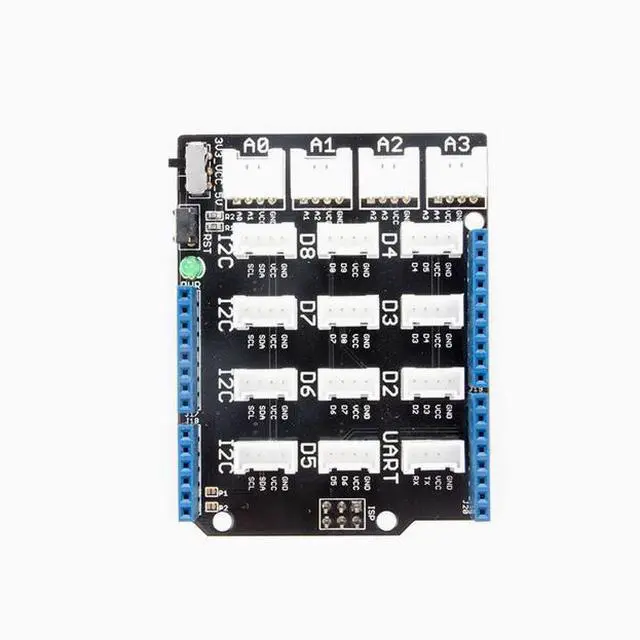 Alt view image 2 of 7 - arduino uno R3/R4 expansion board Sensor IO power strip Base Shield Plug and play