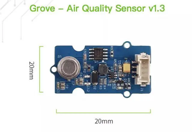 Alt view image 4 of 4 - Grove air quality sensor MP503 for carbon monoxide, I2C alcohol, formaldehyde and PM gas detection
