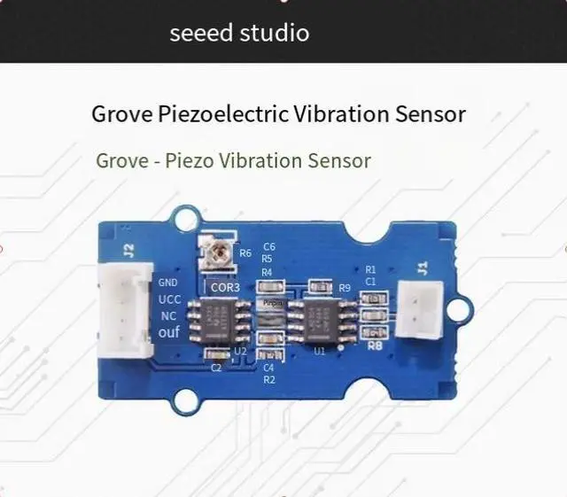 Alt view image 2 of 2 - Seeed Grove Piezo Vibration piezoelectric thin-film vibration sensor module with drive board