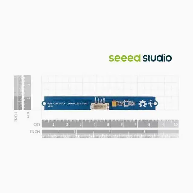 Alt view image 3 of 4 - Grove - RGB LED Stick (10-WS2813 Mini) Full-color light strip sensor