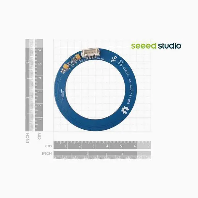 Alt view image 2 of 3 - Grove Ultimate RGB LED Ring (24-WS2813 Mini) Light ring full-color light ring sensor
