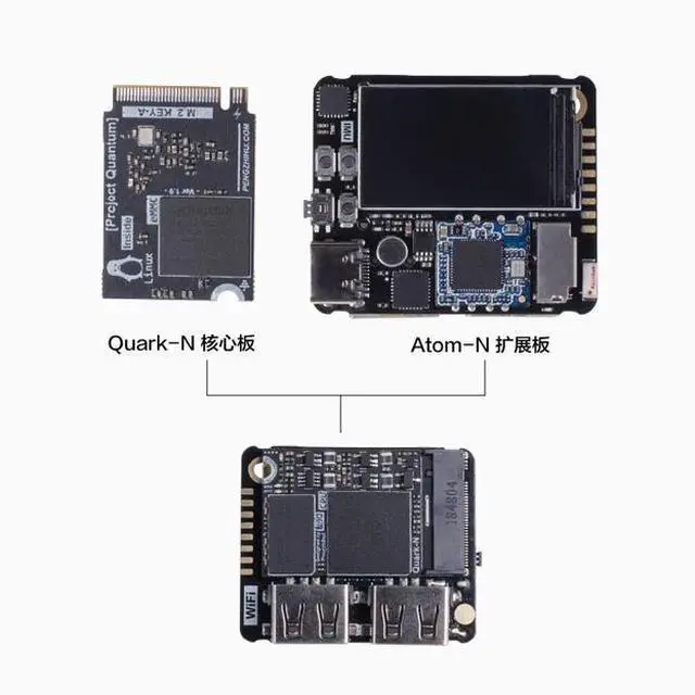 Alt view image 3 of 7 - Quantum Project Mini Linux Development Board Core Board Expansion Board