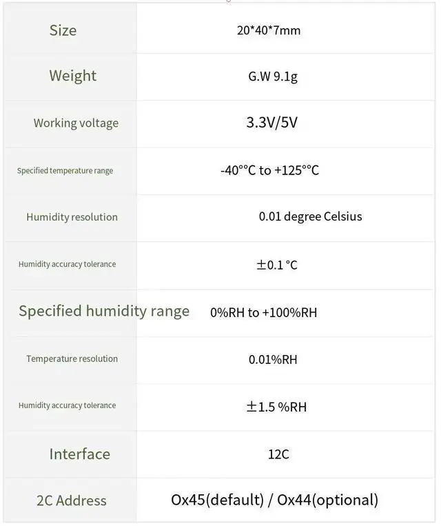 Alt view image 6 of 6 - Grove's high-precision temperature and humidity sensor SHT35 digital I2C is compatible with arduino Raspberry PI 4B