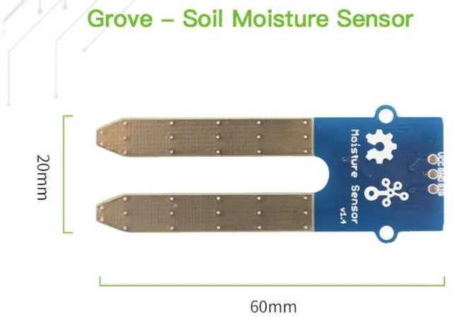 Alt view image 4 of 5 - Grove Soil moisture Meter Sensor detector MoistureSensor Corrosion-resistant arduino Seeed