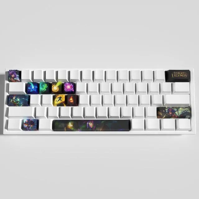 Alt view image 3 of 5 - League of Legends Themed Keycaps Neeko PBT heat-sublimation keycaps 12 keys OEM high degree