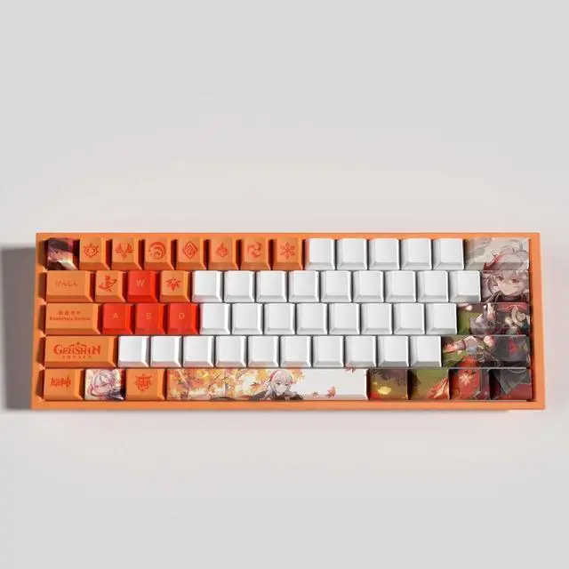 Alt view image 2 of 5 - Genshin Impact Themed Keycaps Kaedehara Kazuha PBT heat-sublimation keycaps 29 keys OEM high degree