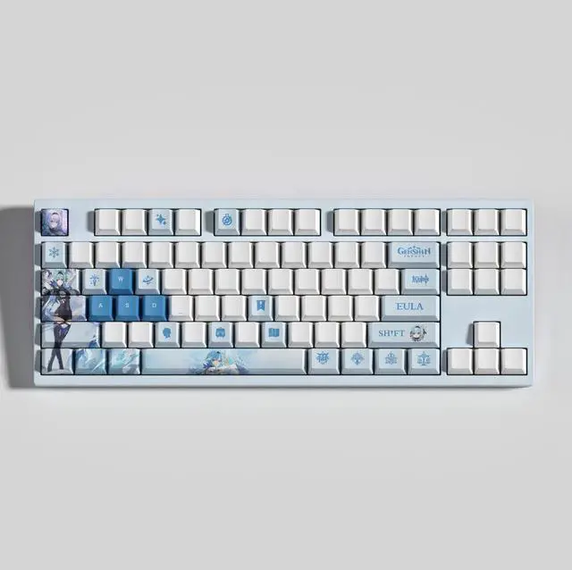Alt view image 2 of 5 - Genshin Impact Themed Keycaps Eula PBT heat-sublimation keycaps 29 keys OEM high degree