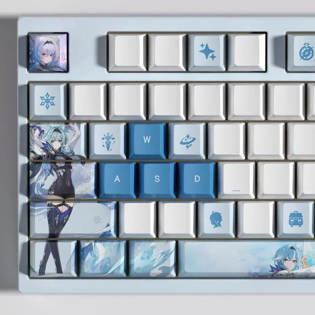 Alt view image 3 of 5 - Genshin Impact Themed Keycaps Eula PBT heat-sublimation keycaps 29 keys OEM high degree