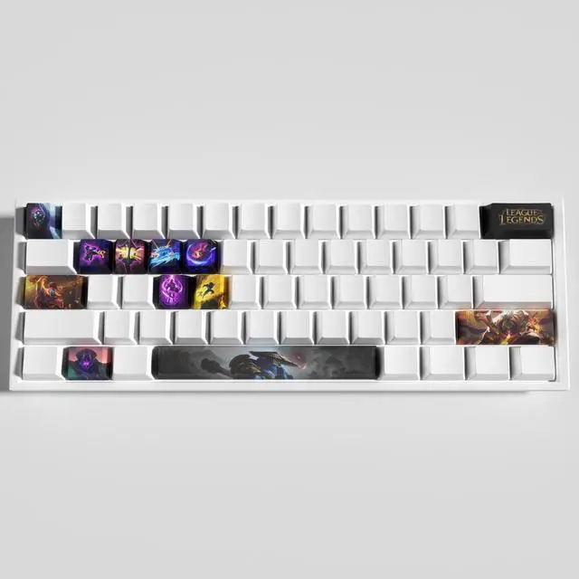 Alt view image 3 of 5 - League of Legends Themed Keycaps Jax PBT heat-sublimation keycaps 12 keys OEM high degree