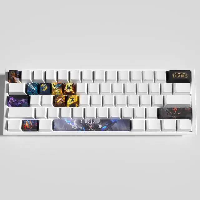 Alt view image 3 of 5 - League of Legends Themed Keycaps Jarvan IV PBT heat-sublimation keycaps 12 keys OEM high degree