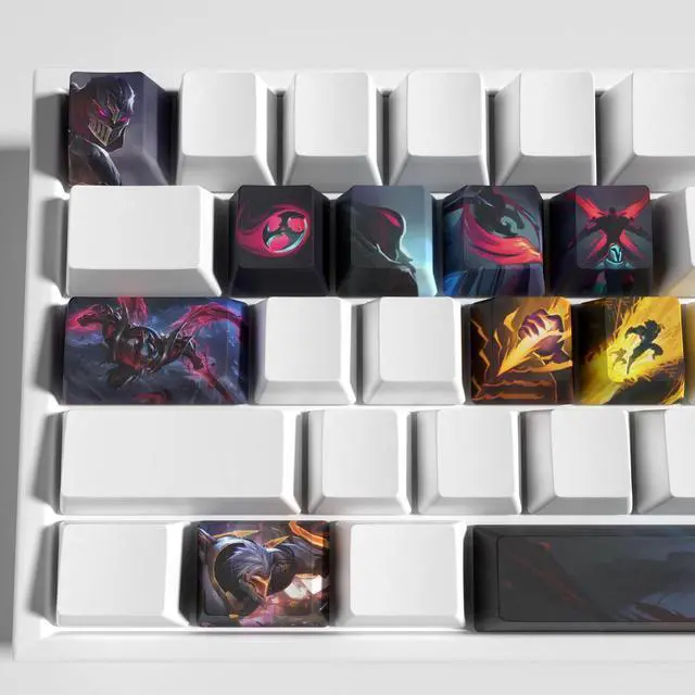 Main image of League of Legends Themed Keycaps Zed PBT heat-sublimation keycaps 12 keys OEM high degree
