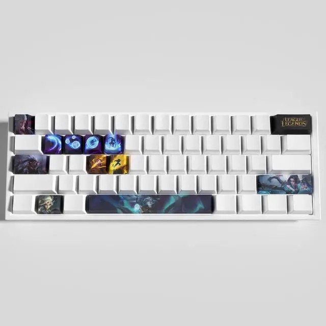 Alt view image 3 of 5 - League of Legends Themed Keycaps Diana PBT heat-sublimation keycaps 12 keys OEM high degree